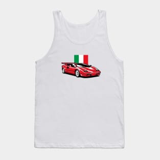 Red Countach Classic Tank Top